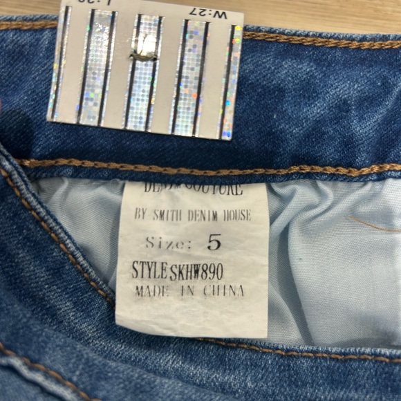 Denim Couture Skinny Jeans- Light Blue - Picture 5 of 9